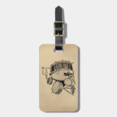  drum bagagelabel (Voorkant verticaal)