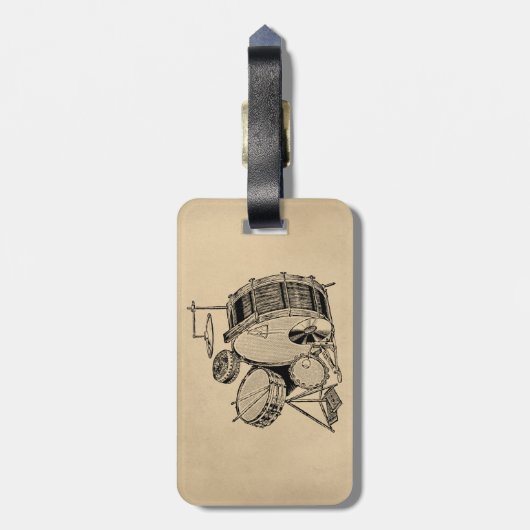  drum bagagelabel (Achterkant verticaal)