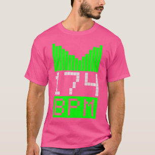 Drum Bass 174 Bpm - Dnb Jungle Party Raver Dj Gif T-shirt