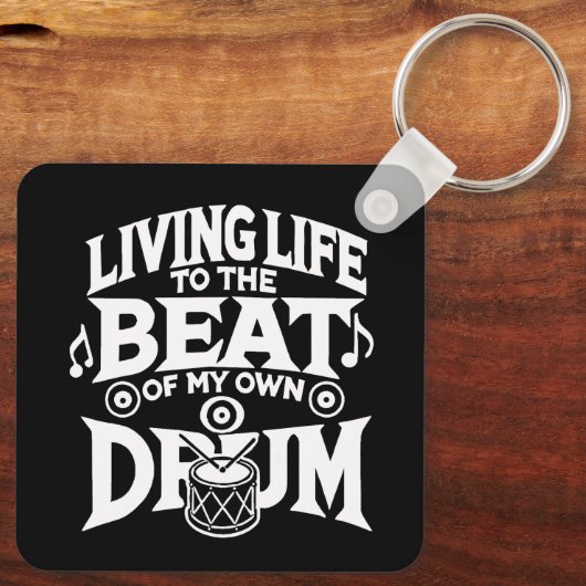 Drum Beat Sleutelhanger (Achterkant)