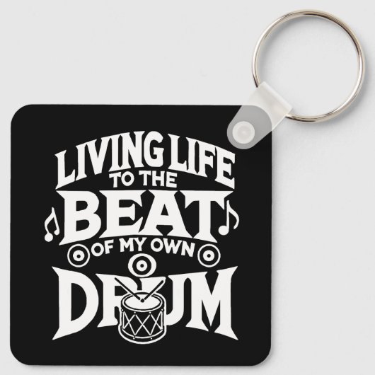 Drum Beat Sleutelhanger (Achterkant)