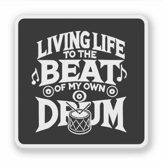 Drum Beat Sticker (Voorkant)