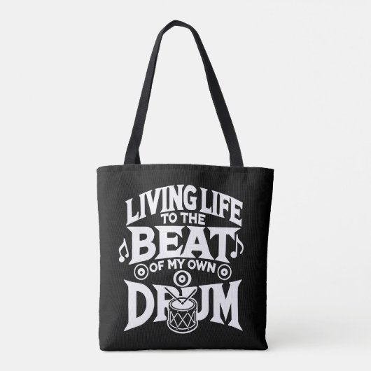 Drum Beat Tote Bag (Achterkant)