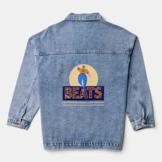 drum beats denim jacket (Achterkant)
