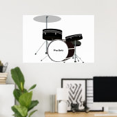 Drum Beats Poster (Thuiskantoor)