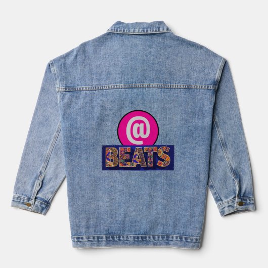drum beats T-Shirt Denim Jacket (Achterkant)
