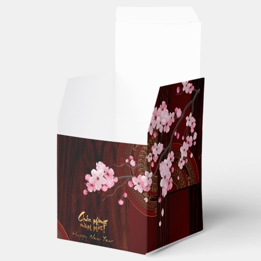 Drum Blossom Tet Hoa Anh Dao Vietnamees Nieuwjaar  Bedankdoosjes (Geopend)