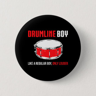 Drum Boy Grappig Leuke Marching Band Ronde Button 5,7 Cm
