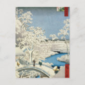 Drum bridge and Setting Sun Hill at Meguro Briefkaart (Voorkant)