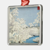 Drum bridge and Setting Sun Hill at Meguro Metalen Ornament (Links)