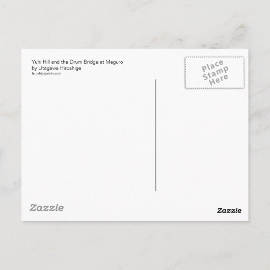 Drum Bridge-Briefkaart Briefkaart (Achterkant)