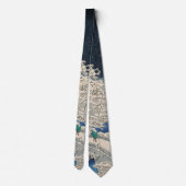 Drum Bridge in de sneeuwse  Ukiyo-e Japanse kunst Stropdas (Achterkant)