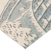 Drum Bridge in de sneeuwse  Ukiyo-e Japanse kunst Tafelkleed (Gekanteld)