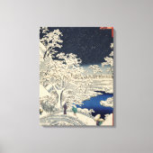 Drum Bridge in Meguro en Sunset Hill. Canvas Afdruk (Voorkant)