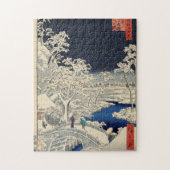 Drum Bridge in Meguro en Sunset Hill. Legpuzzel (Verticaal)