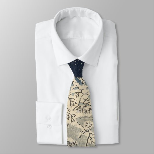 Drum Bridge in Meguro en Sunset Hill. Stropdas (Gebonden)