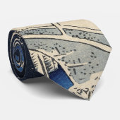 Drum Bridge in Meguro en Sunset Hill. Stropdas (Opgerold)