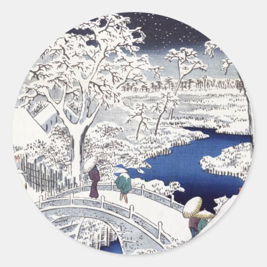 Drum Bridge-Sticker Ronde Sticker (Voorkant)