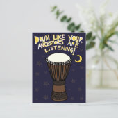 Drum Briefkaart (Staand voorkant)