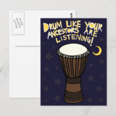 Drum Briefkaart (Voorkant / Achterkant)