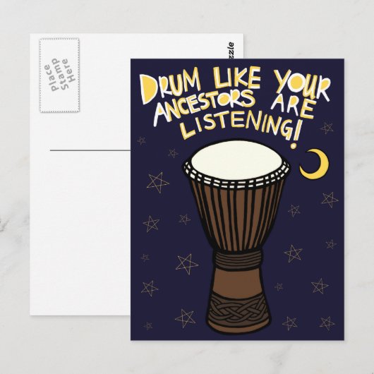 Drum Briefkaart (Voorkant / Achterkant)
