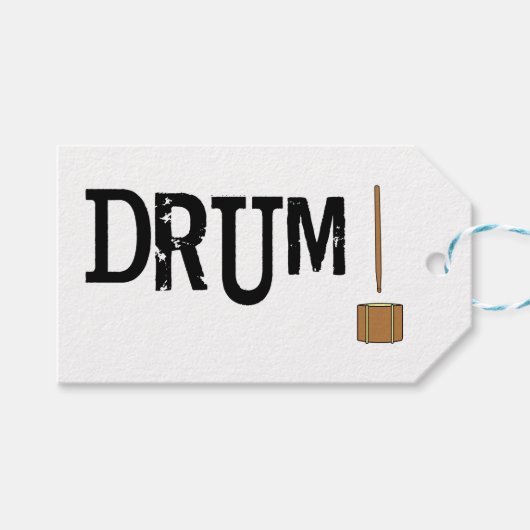 Drum! Cadeaulabel (Voorkant (Horizontaal))