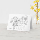 Drum Castle, Aberdeenshire, Schotland Kaart (Gele Bloem)