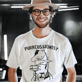 DRUM, CAT DRUMMER GRAPPIG PUN T-shirt