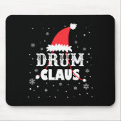 Drum Claus Santa Christmas Drummer Long Sleeve  Muismat (Voorkant)