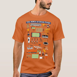 Drum Corps Alphabet 1 T-shirt