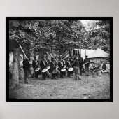 Drum Corps in Bealeton, VA 1863 Poster (Voorkant)