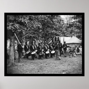 Drum Corps in Bealeton, VA 1863 Poster