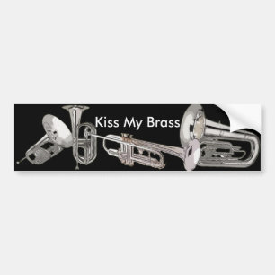 Drum Corps - marchingband - Kus My Brass Bumpersticker