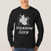 Drum Crew Geweldige T-shirt: Beats and Laughter Un T-shirt (Voorkant)
