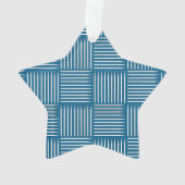 Drum Crosshatch Blue Ornament (achterkant)