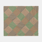 Drum Crosshatch Multicolor Fleece Deken (Voorkant (Horizontaal))