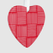 Drum Crosshatch Rood Ornament (voorkant)