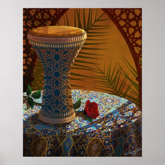 Drum, Dans, levend (Doumbek) Poster (Voorkant)