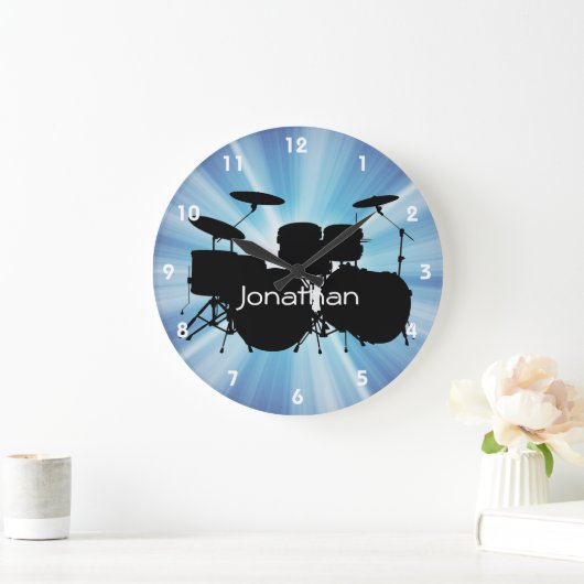 Drum Design Wall-vergrendeling Grote Klok (Huis)