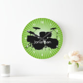 Drum Design Wall-vergrendeling Grote Klok (Huis)