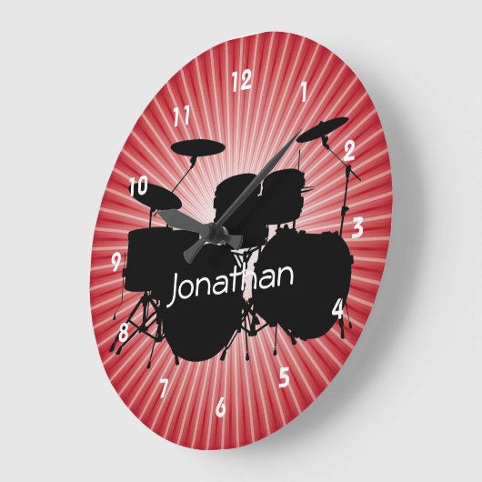 Drum Design Wall-vergrendeling Grote Klok (Hoek)