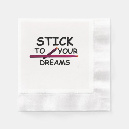 Drum Drummer Musician Band Dining Bord Servetten (Voorkant)