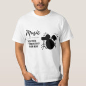 drum, drummer, muziek, minnaar t-shirt (Voorkant)