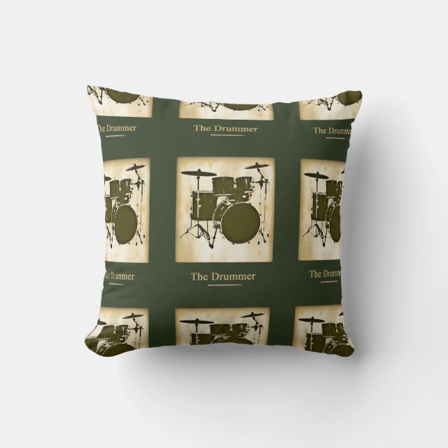 Drum / Drums Decor Idee Kussen (Voorkant)