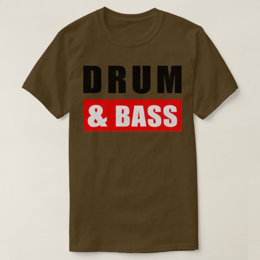 Drum en Bas DnB Drum Bass T-shirt (Design voorkant)
