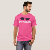 Drum en bas zonnebril t-shirt (Voorkant volledig)