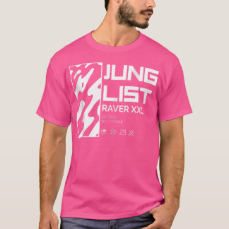 Drum en basmuziek Liquid Oerwoud Rave EDM T-shirt