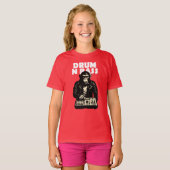 Drum en Bass Aap T-shirt (Voorkant volledig)
