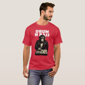 Drum en Bass Aap T-shirt (Voorkant volledig)