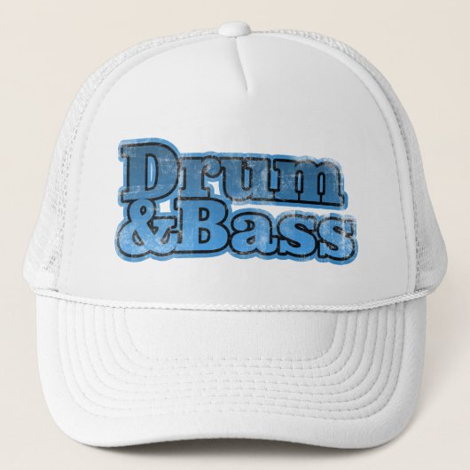 Drum en Bass Blue Trucker Pet (Voorkant)